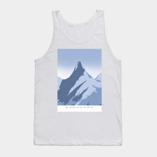 Stetind mountain with coordinates Tank Top